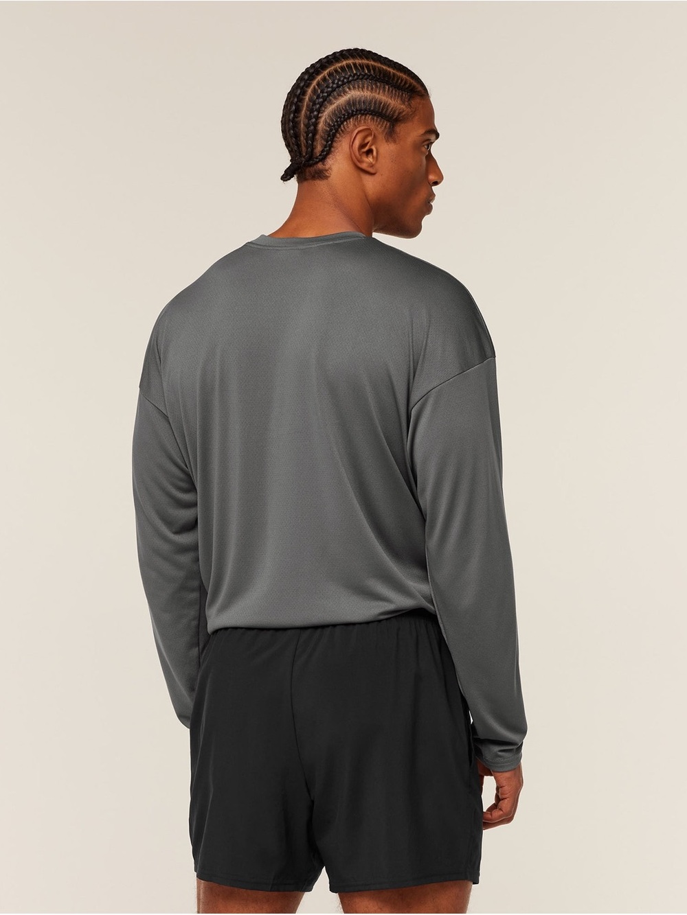 Gymshark Men’s Long Sleeve Training Tee — Dark Grey - Picture 3 of 8